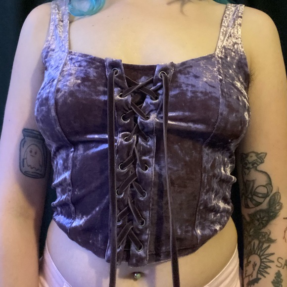 Purple crop top - Picture 2 of 6